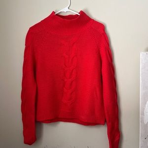 Red pullover sweater